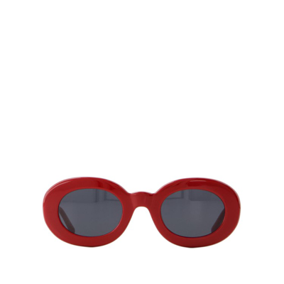 Shop Jacquemus Pralu Sunglasses -  - Acetate - Red