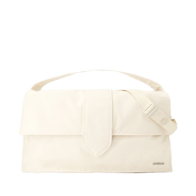 Shop Jacquemus Le Bambino De Voyage Bag - Leather - Off White In Neutrals