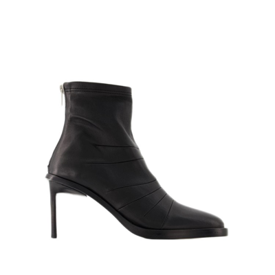Shop Ann Demeulemeester Hedy Ankle Boots - Leather - Black