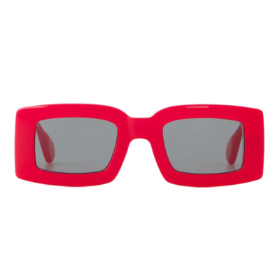 Shop Jacquemus Tupi Sunglasses - Acetate - Pink In Red