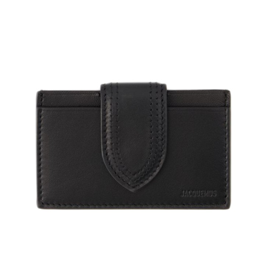 Shop Jacquemus Bimbino Cardholder - Leather - Black