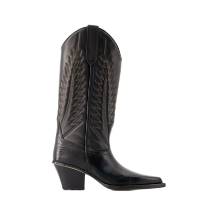 Shop Paris Texas Rosario 60 Boots - Leather - Black