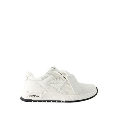 Shop Off-white Runner B Sneakers - Leather - White