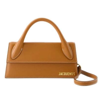 Shop Jacquemus Le Chiquito Long Bag - Leather - Light Brown 2