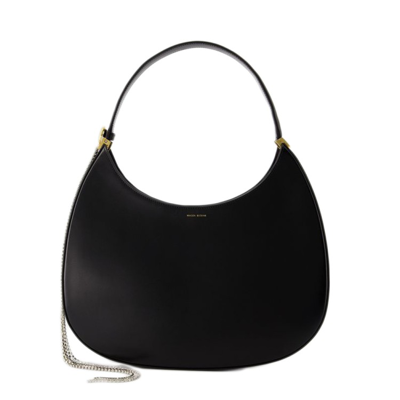 Shop Magda Butrym Vesna Large Hobo Bag - Leather - Black