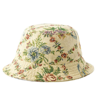 Shop Vivienne Westwood Trellis Tapestry Bucket Hat - Synthetic - Beige In Neutrals