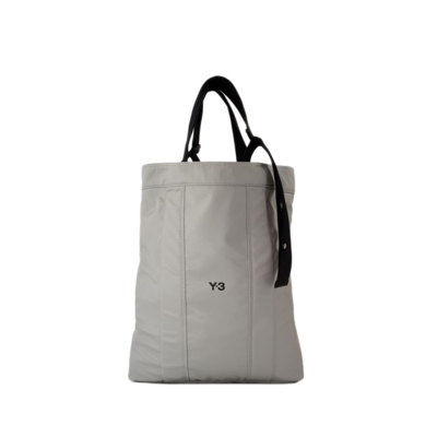 Shop Y-3 Ut Tote Bag - Synthetic - Beige In Grey