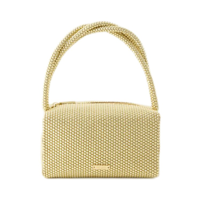 Shop Cult Gaia Sienna Mini Top Handle Bag - Gold In Neutrals