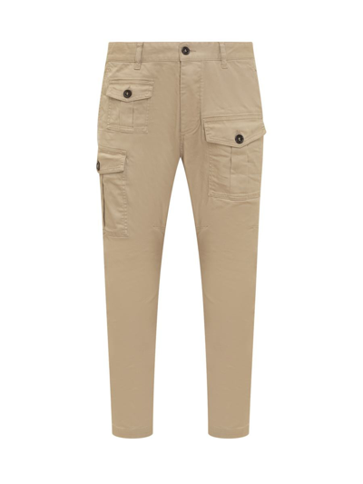 Shop Dsquared2 Sexy Cargo Pants In Beige