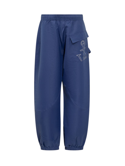 Shop Jw Anderson J.w. Anderson Joggers Pants In Blue