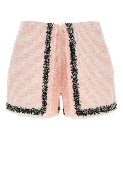 Shop Msgm Shorts In Pink