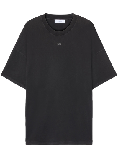 Shop Off-white Men Stamp Mary Over S/s Tee In 1001 Black Whit