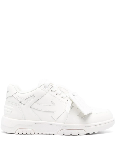 Shop Off-white Women Out Of Office Calf Leather Sneakers In 0101 White Whit