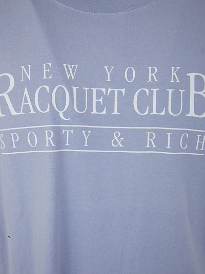 Shop Sporty &amp; Rich Ny Racquet Club T Shirt In Pink & Purple