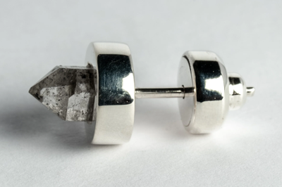 Shop Parts Of Four Stud Earring (9mm, Herkimer Spike, Pa+her) In Polished Sterling Silver
