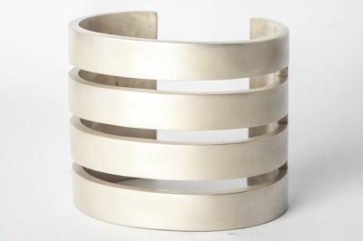 Shop Parts Of Four Ultra Reduction Slit Bracelet (60mm, As) In Acid Silver