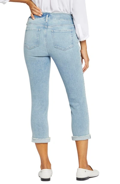 Nydj Chloe Hollywood Frayed Capri Jeans In Promise