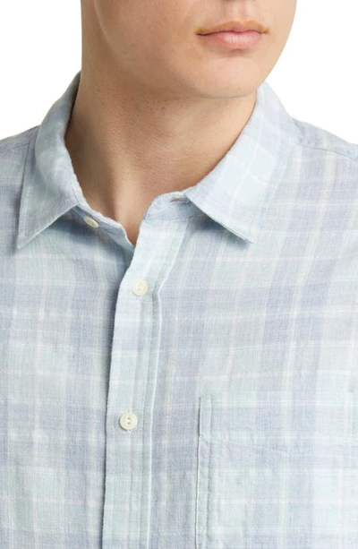 Rails Wyatt Cotton Melange Plaid Relaxed Fit Button Down Shirt In Bitter Melon Cloud Melange