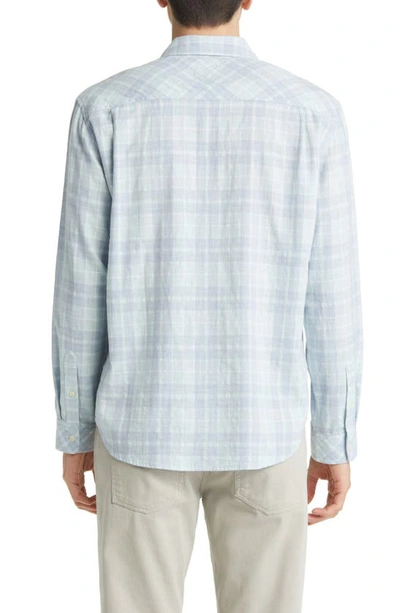 Rails Wyatt Cotton Melange Plaid Relaxed Fit Button Down Shirt In Bitter Melon Cloud Melange
