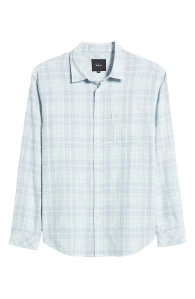Rails Wyatt Cotton Melange Plaid Relaxed Fit Button Down Shirt In Bitter Melon Cloud Melange