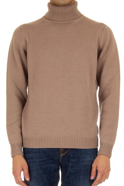 Shop Roberto Collina Turtleneck Knit Sweater In Beige