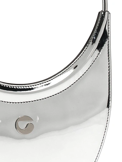 Shop Coperni 'ring Swipe Bag' Handbag In Silver
