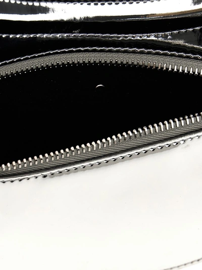 Shop Coperni 'ring Swipe Bag' Handbag In Silver