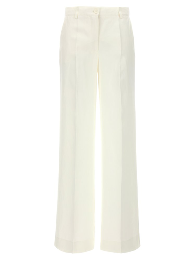 Shop P.a.r.o.s.h . Pleat Tailored Trousers In White