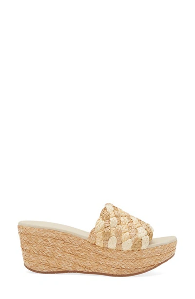 Chocolat Blu Yunis Sandal In Toast Multi Raffia
