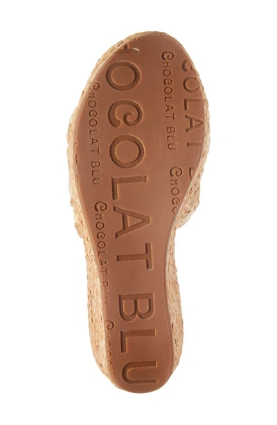 Chocolat Blu Yunis Sandal In Toast Multi Raffia