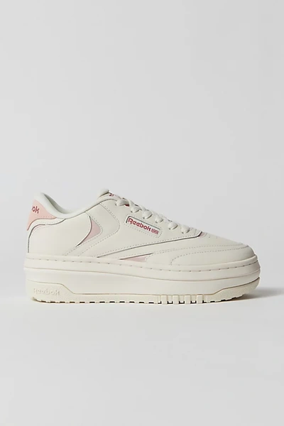 Shop Reebok Club C Extra Platform Sneaker In Chalk/pospin/sedros, Women's At Urban Outfitters