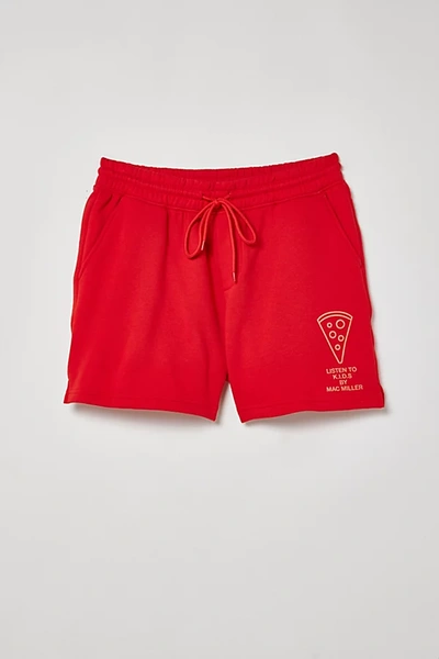 Shop Urban Outfitters Mac Miller K. I.d. S. Album Sweat Short In Red, Men's At