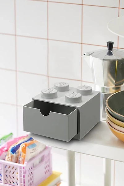 Toynk Lego Stackable Storage Drawer 4 In Grey At Urban Outfitters