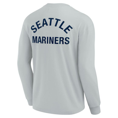 Shop Fanatics Signature Unisex  Gray Seattle Mariners Elements Super Soft Long Sleeve T-shirt