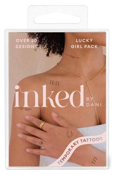 Shop Inked By Dani Lucky Girl Temporary Tattoos In Black