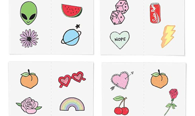 Inked By Dani Retro Little Temporary Tattoos In Multi