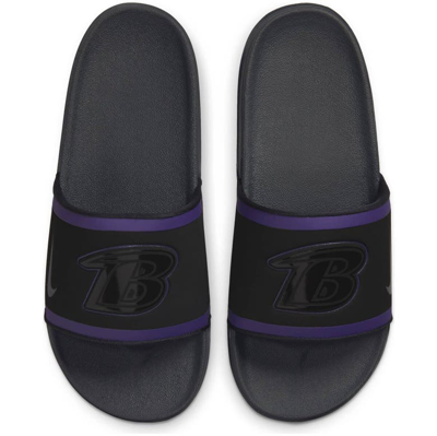 Shop Nike Baltimore Ravens Team Off-court Slide Sandals In Black