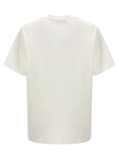 Shop Balmain ' Star' T-shirt In White/black