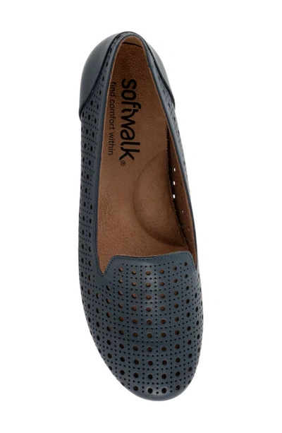 Shop Softwalk ® Shelby Perforated Loafer In Navy
