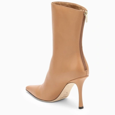 Shop Jimmy Choo Biscuit Agathe Ankle Boot 100 In Brown