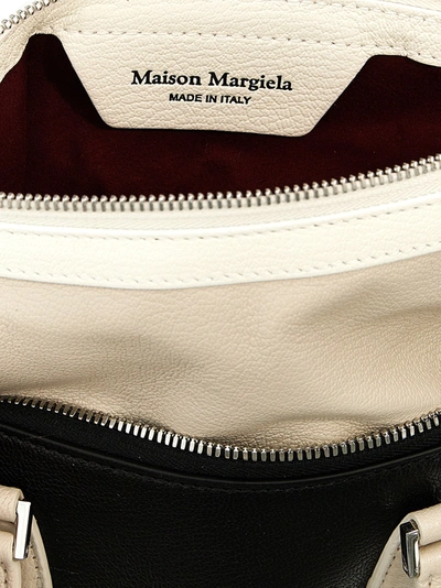 Shop Maison Margiela 5ac Classique Mini Hand Bags White/black