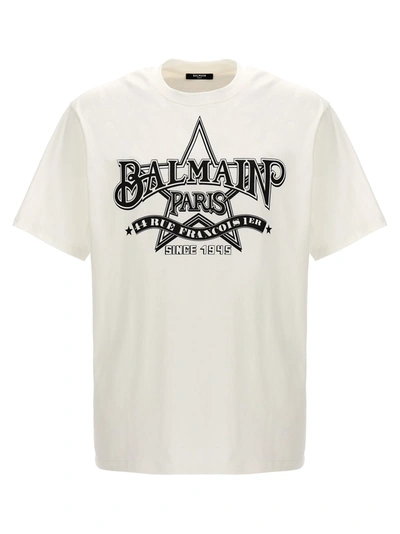 Shop Balmain Star T-shirt White/black