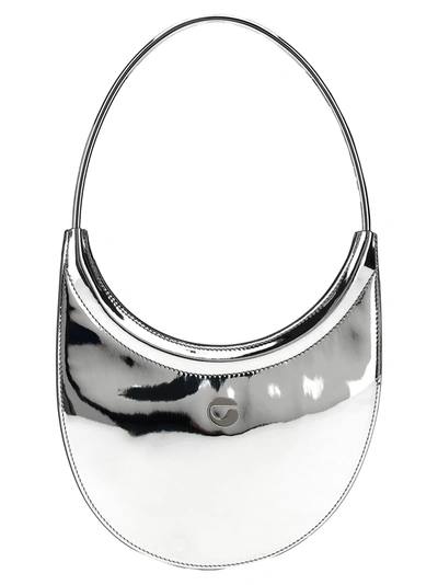 Shop Coperni Ring Swipe Bag Hand Bags Silver