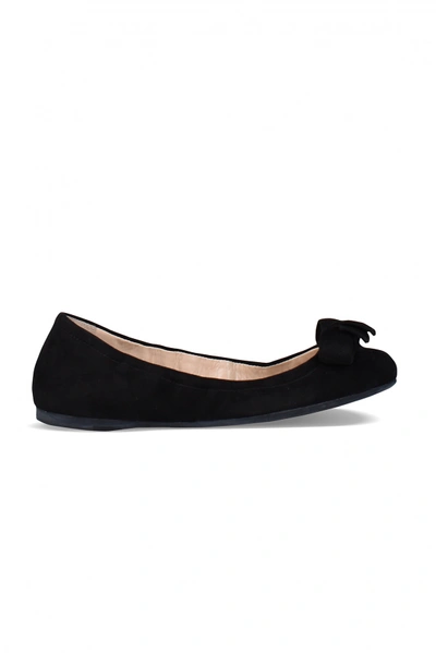 Shop Prada Luxury Women's Shoes    Ballerinas In Dark Black Suede