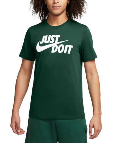 Shop Nike Men's Sportswear Just Do It T-shirt In Fir