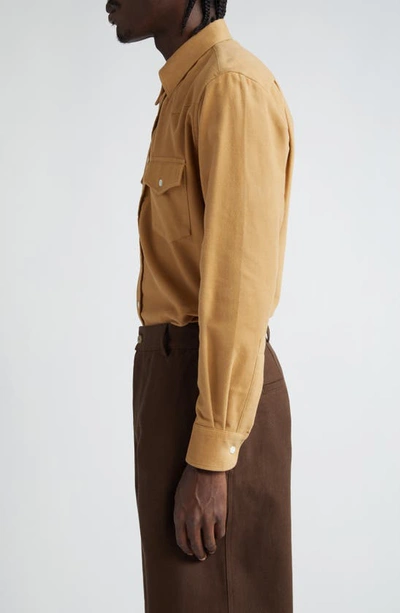 Shop De Bonne Facture Camargue Shirt In Camel