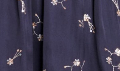 Shop Maje Rosolite Floral Sequin Embroidered Minidress In Black