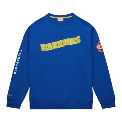 Mitchell & Ness Men's  Royal Golden State Warriors Hardwood Classics There And Back Pullover Sweatshi In Royal