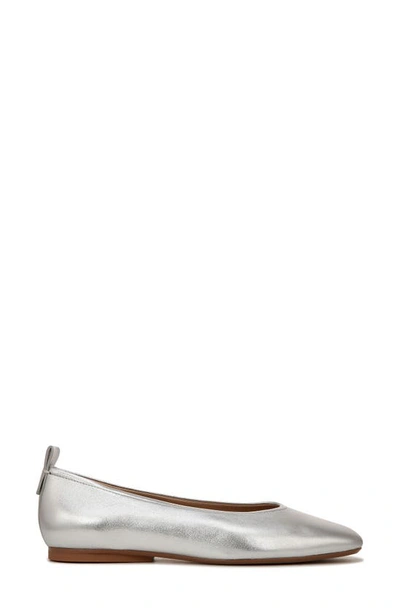 Shop 27 Edit Naturalizer Carla Flat In Silver Leather