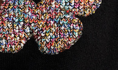 Desigual Jers Lilianma Butterfly Sweater In Black